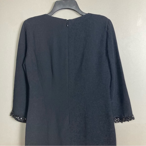 NWT La Perla Classic Black cocktail Dress tailored beaded 44 IT / 8 US Medium - Picture 13 of 14